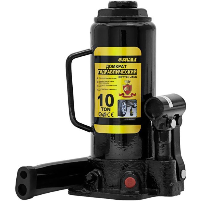 Домкрат Sigma гідравлічний пляшковий 10т, 230-460мм (6101101) зображення 3