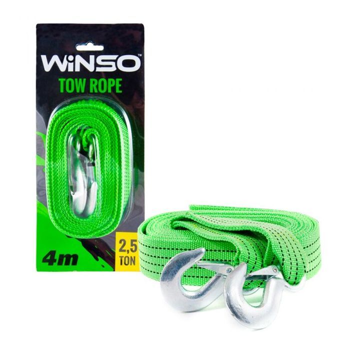 Трос буксировочный WINSO 2,5т, 4м (132540) изображение 4