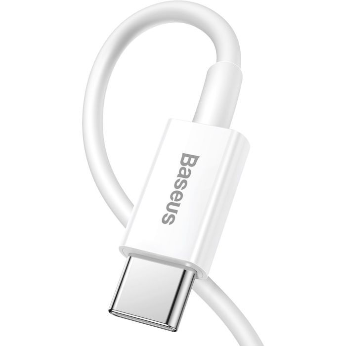 Дата кабель USB-C to Lightning 1.0m 20W Superior Series White Baseus (CATLYS-A02) зображення 3