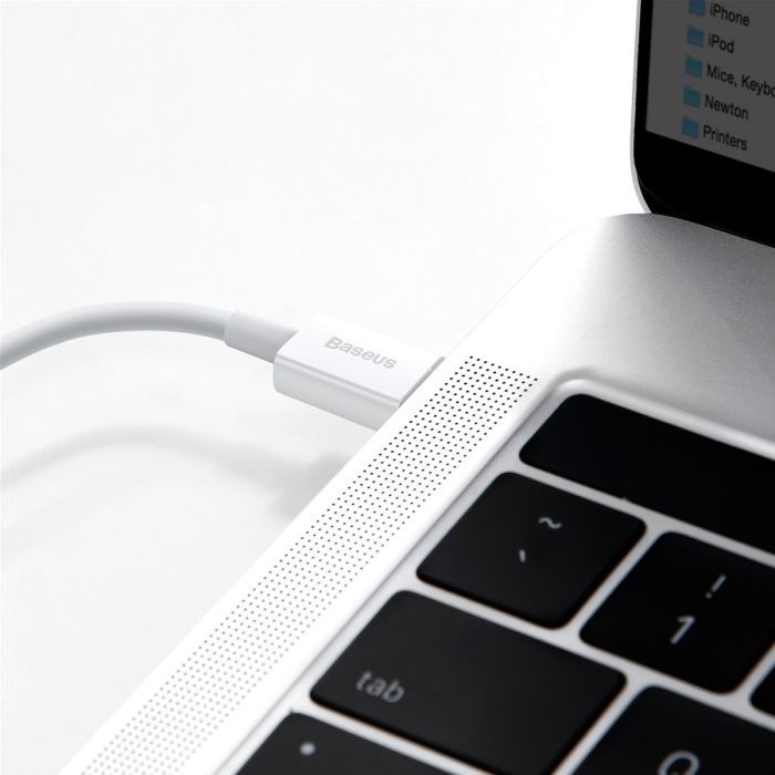 Дата кабель USB-C to Lightning 1.0m 20W Superior Series White Baseus (CATLYS-A02) зображення 8