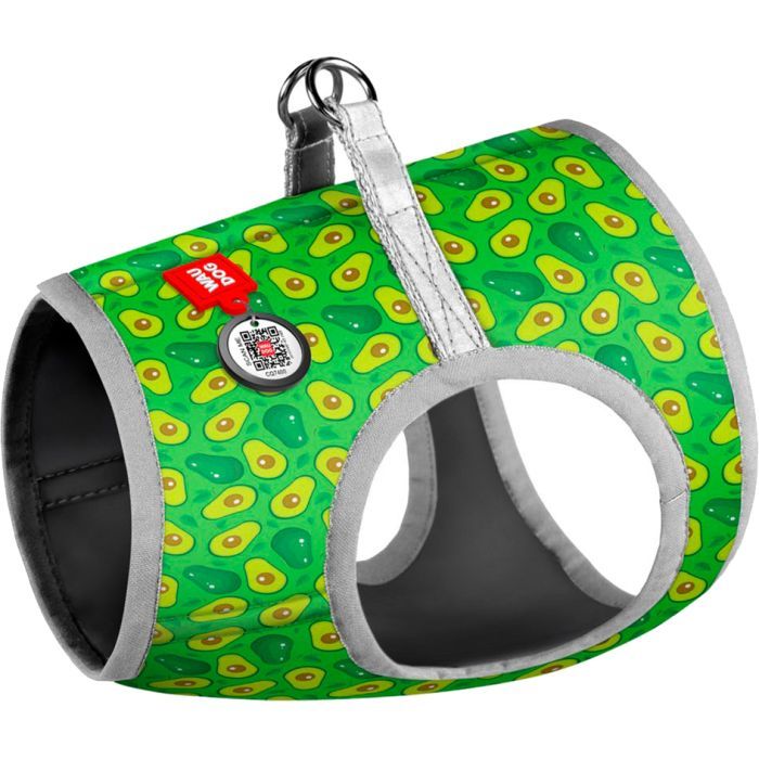 Шлея для собак WAUDOG Clothes з QR паспортом "Авокадо" XS4 (2959)