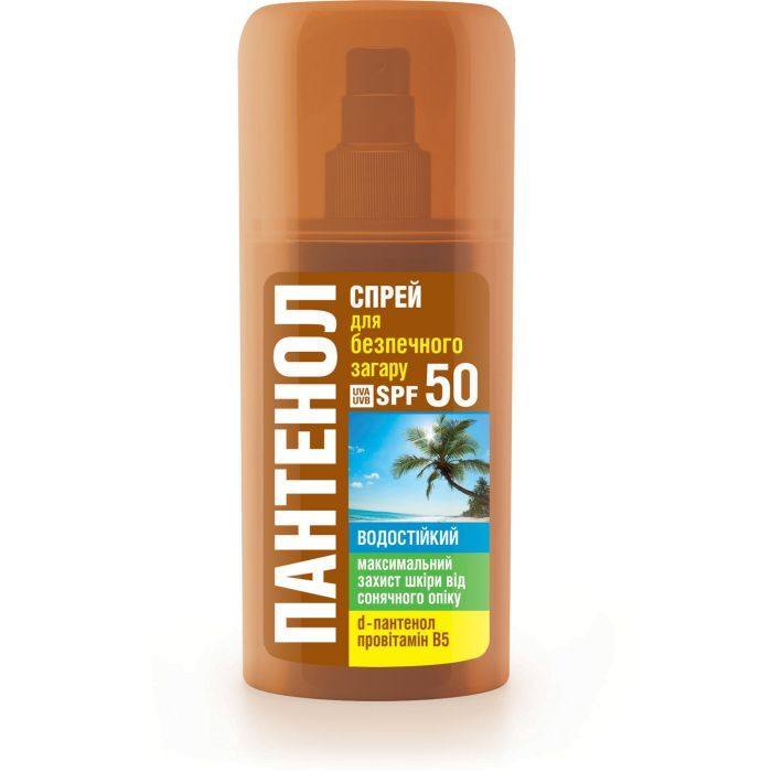 Средство для загара Біокон Спрей для безопасного загара Пантенол SPF 50 95 мл (4820064563404)