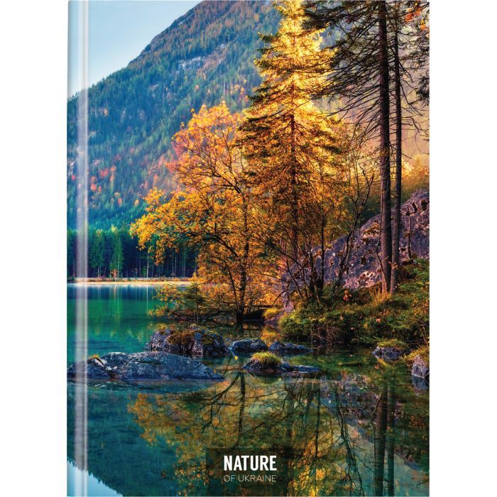 Блокнот Optima Nature of Ukraine: озеро А4, твердая обкл. 96 листов, клетка (O20378-11)