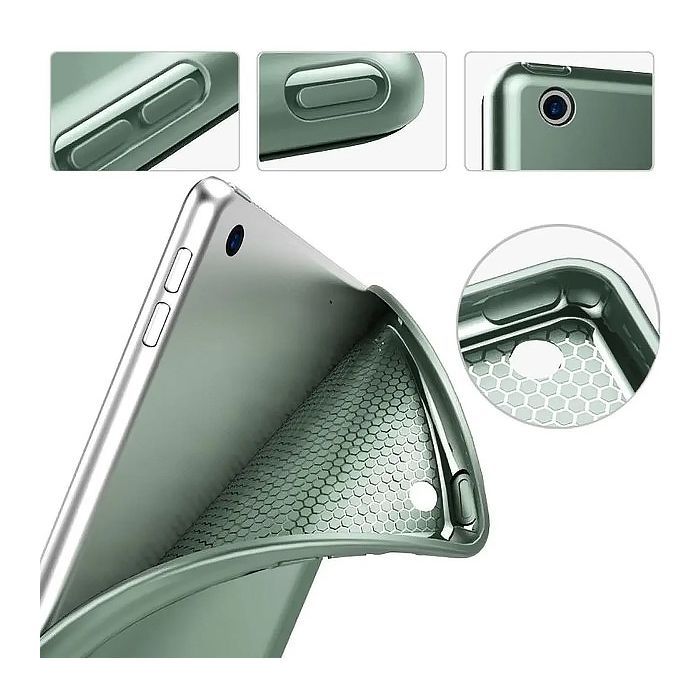 Чохол до планшета BeCover Tri Fold Soft TPU Silicone Apple iPad 10.2 2019/2020/2021 Dark Green (708514) зображення 3