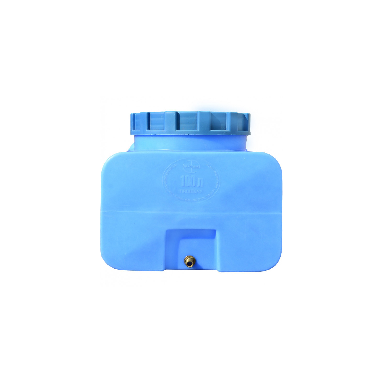 Емкость для воды Пласт Бак квадратная пищевая 100 л прямоугольная синяя (12453) изображение 2