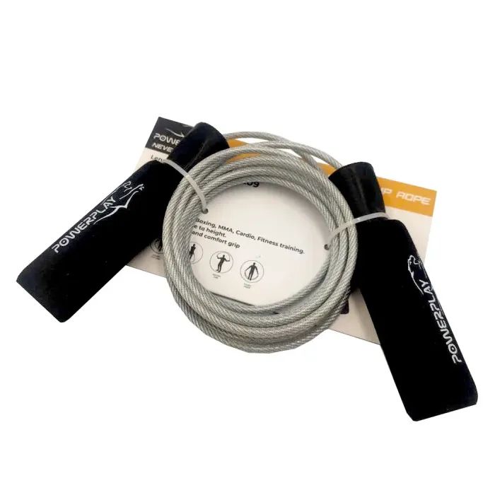 Скакалка PowerPlay 4209 Чорна (PP_4209_Black) зображення 2