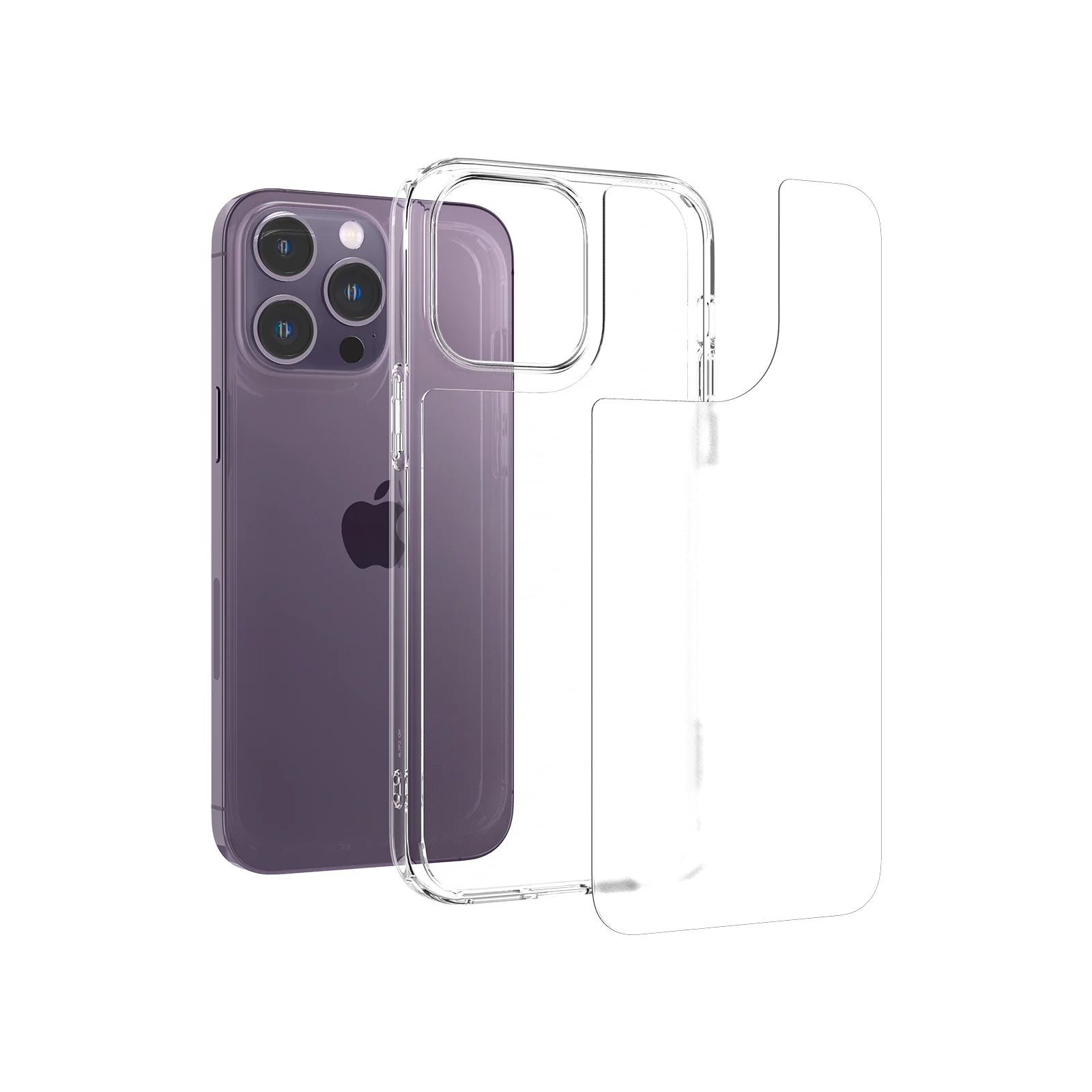 Чохол до мобільного телефона Spigen Apple iPhone 14 Pro Quartz Hybrid, Matte Clear (ACS04975) зображення 4
