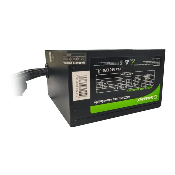 Блок живлення Gamemax GM-400 Black зображення 6