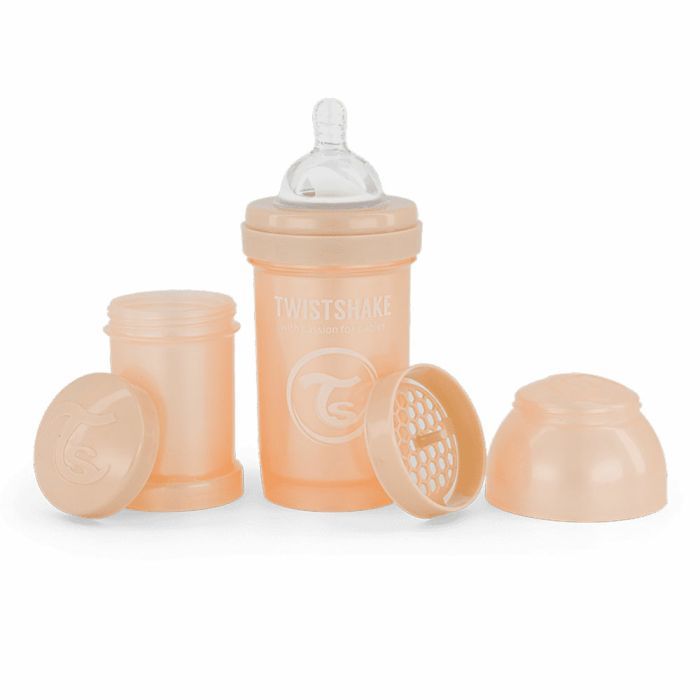 Пляшечка для годування Twistshake Pearl Champagne 180 мл, антиколікова. силіконова (78379)