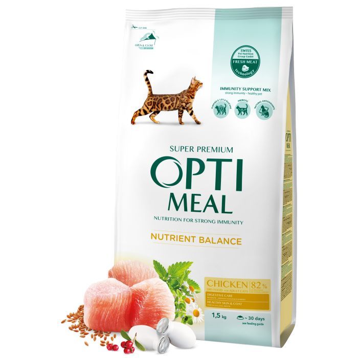 Сухий корм для кішок Optimeal курка 1.5 кг (4820215369671) зображення 2