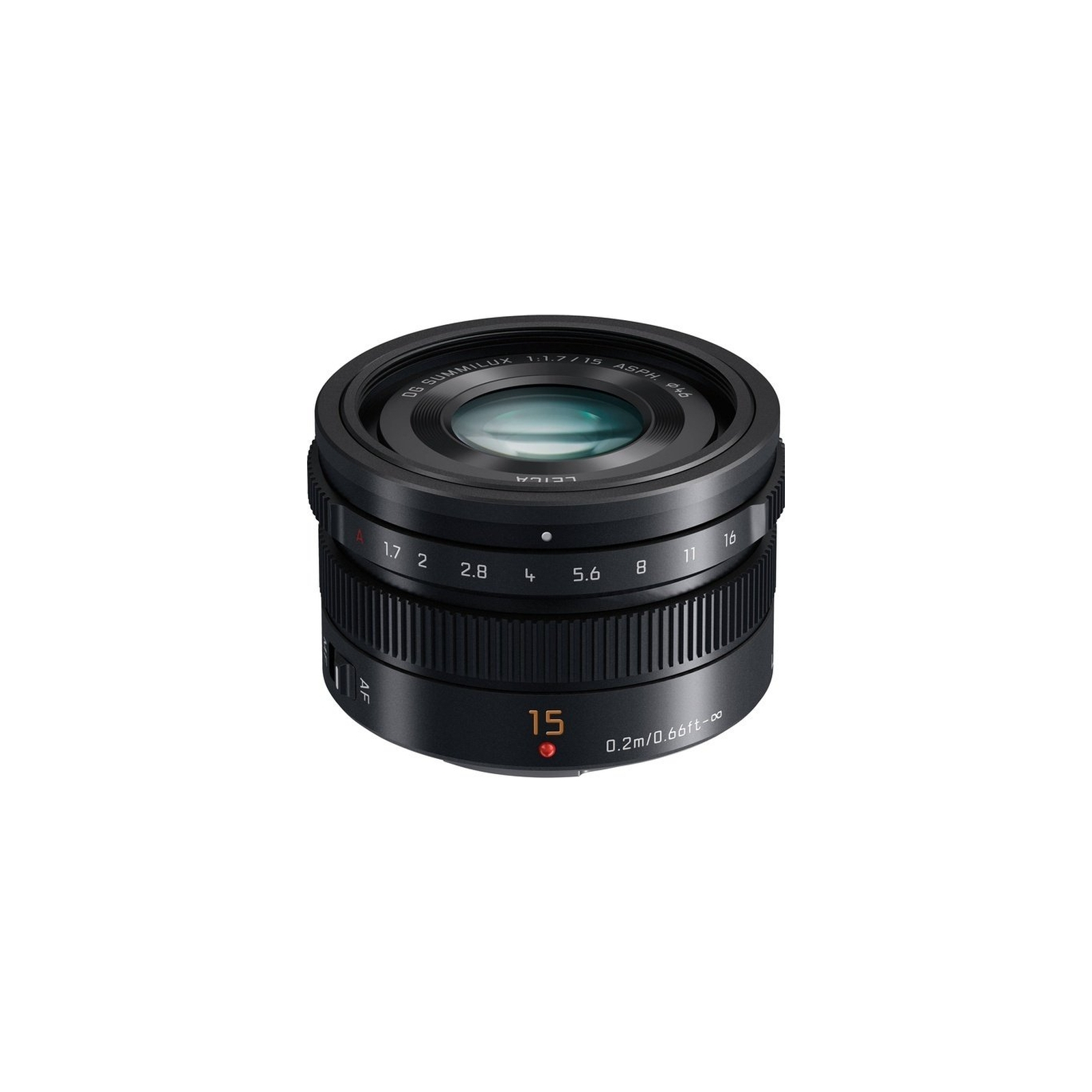 Объектив Panasonic Micro 4/3 Lens 15mm f/1.7 ASPH Black (H-X015E9-K) изображение 4