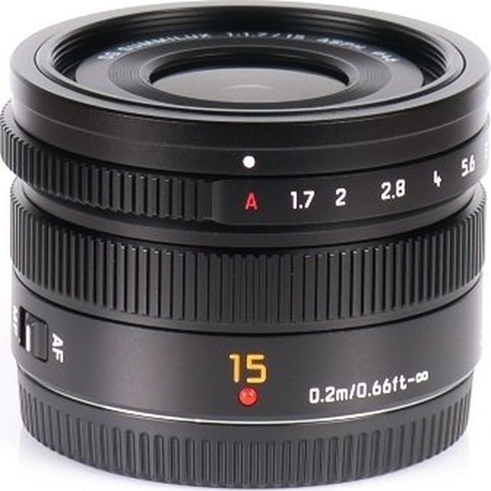 Объектив Panasonic Micro 4/3 Lens 15mm f/1.7 ASPH Black (H-X015E9-K) изображение 7
