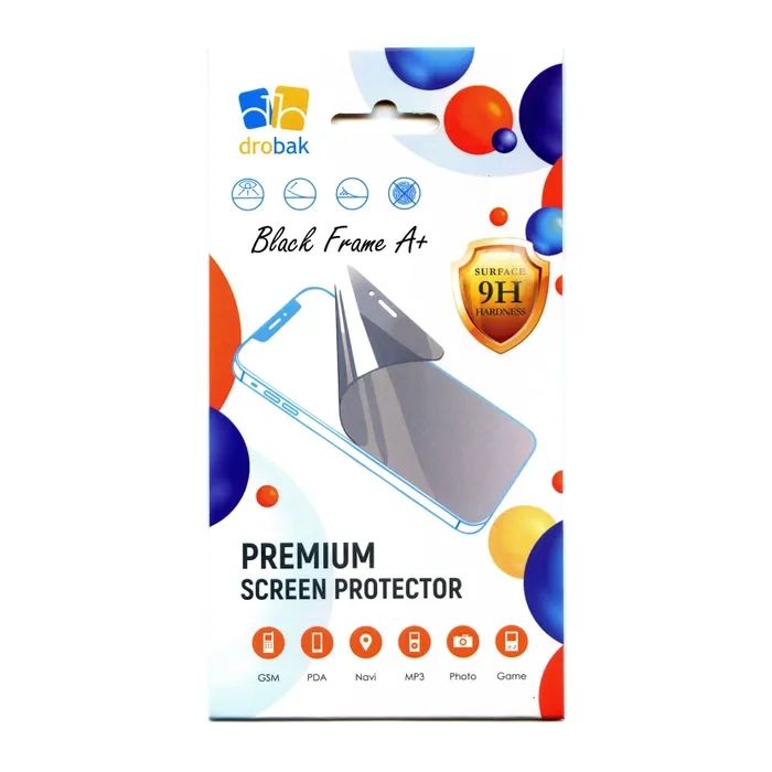 Стекло защитное Drobak Xiaomi Redmi Note 12 Pro 4G Blak Frame A+ (676716) (676716)