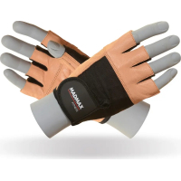 Photos - Gym Gloves Mad Max Рукавички для фітнесу MadMax MFG-444 Fitness Brown L  MFG (MFG-444-BrownL)