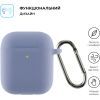 Чохол для навушників Armorstandart Ultrathin Silicone Case With Hook для Apple AirPods 2 Lavender Grey (ARM59684) зображення 2