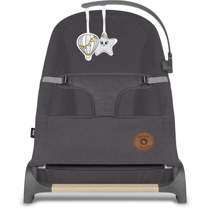 Кресло-качалка Lionelo шезлонг June air grey graphite (LO-JUNE AIR GREY GRAPHITE) изображение 2