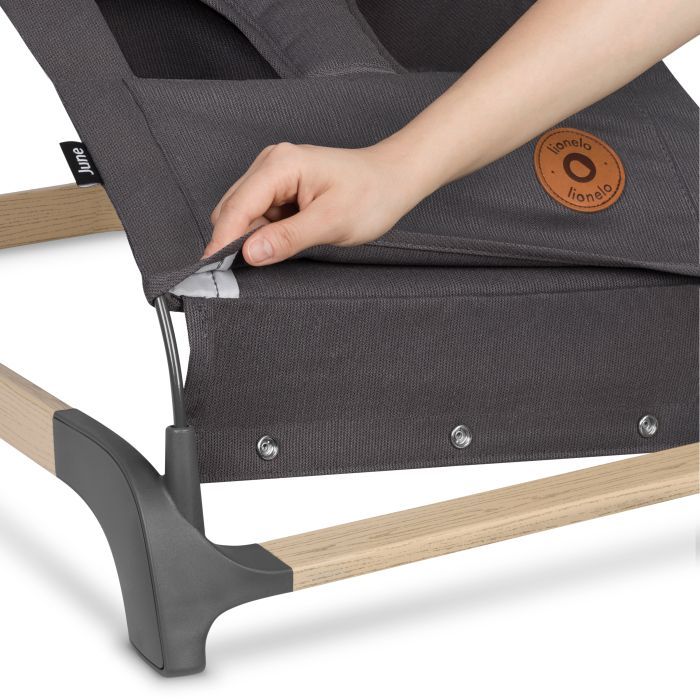 Кресло-качалка Lionelo шезлонг June air grey graphite (LO-JUNE AIR GREY GRAPHITE) изображение 8