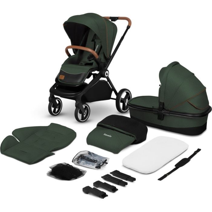 Коляска Lionelo 2 в 1 Mika 2IN1 Green Forest (LO-MIKA 2IN1 GREEN FOREST) изображение 12