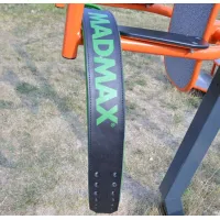 Атлетичний пояс MadMax MFB-302 Quick Release Belt шкіряний Black/Green L (MFB-302_L) зображення 3