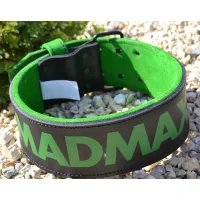 Атлетичний пояс MadMax MFB-302 Quick Release Belt шкіряний Black/Green L (MFB-302_L) зображення 6