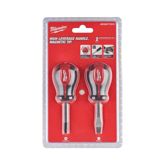 Набір викруток Milwaukee магнітних коротких з тригранною рукояткою 2шт. (4932471810) зображення 4