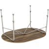 Туристичний стіл Bo-Camp Feather Овальний 130 x 90 cm Коричневий (1404466) зображення 3