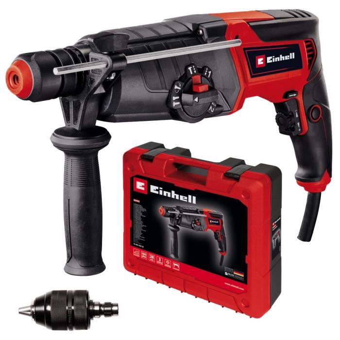 Перфоратор Einhell TE-RH 950 5F, SDS+, 950Вт, 3Дж, 2 скорости, кейс (4257978)