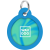 Адресник для животных WAUDOG Smart ID с QR паспортом "Градиент голубой", круг 25 мм (225-4036) изображение 2
