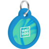 Адресник для тварин WAUDOG Smart ID з QR паспортом "Градієнт блакитний", коло 25 мм (225-4036) зображення 4