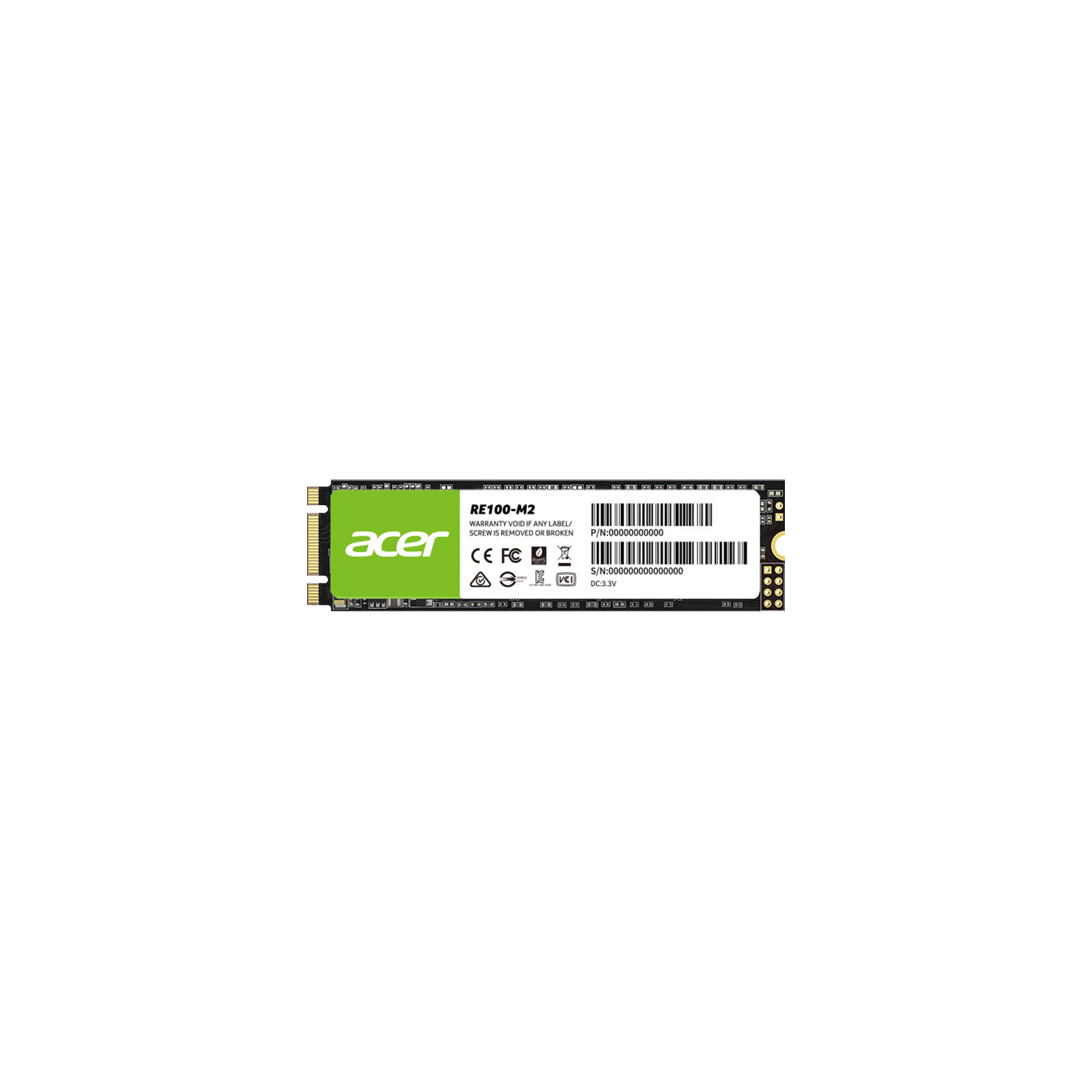 Накопичувач SSD M.2 2280 128GB RE100 Acer (BL.9BWWA.112)