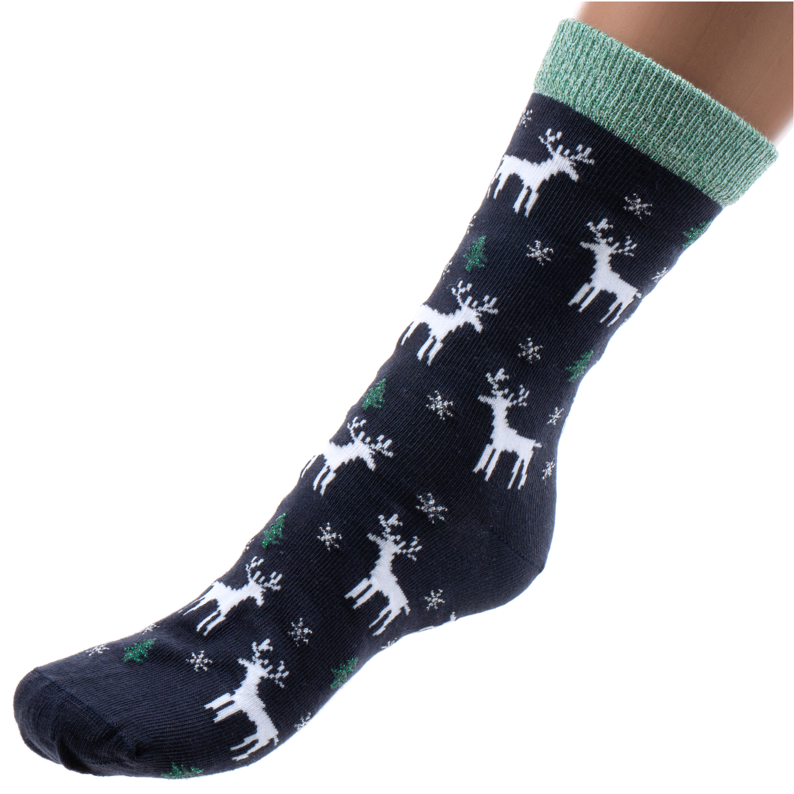 Шкарпетки дитячі Bross новорічні (6390-13-green)