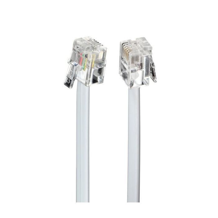 Патч-корд телефонний 10м RJ11 (6P4C) Cablexpert (TC6P4C-10M)