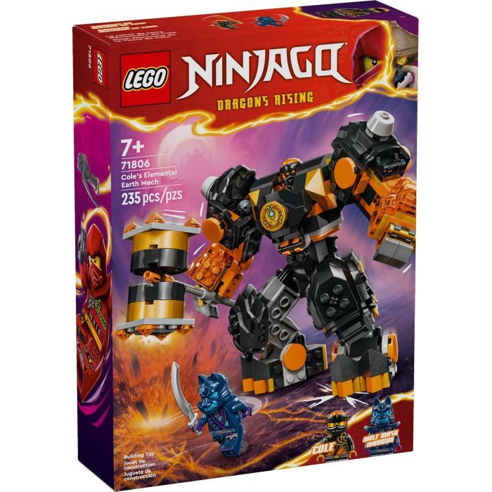 Конструктор LEGO NINJAGO Робот земної стихії Кая 322 деталей (71806)