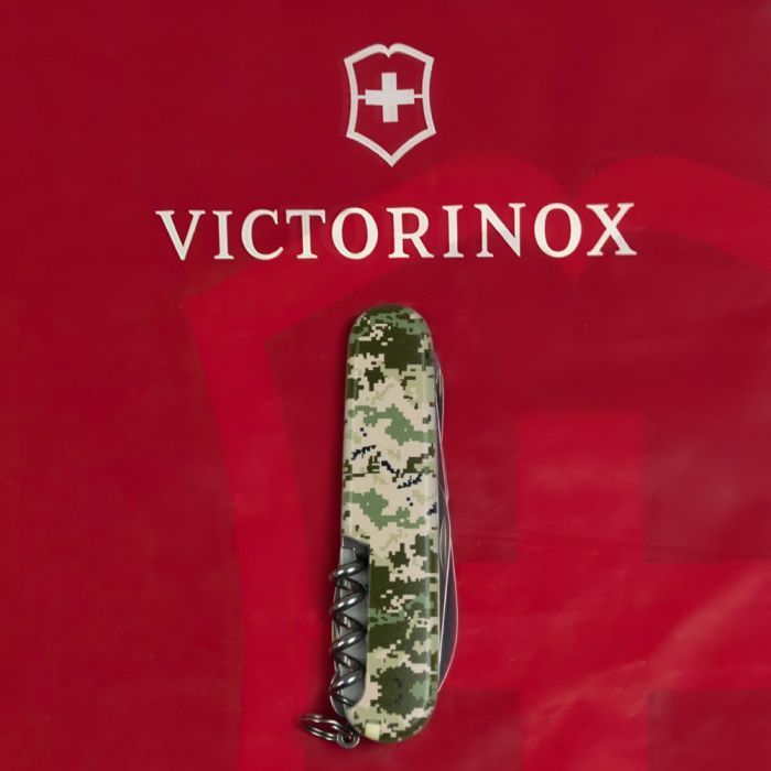 Нож Victorinox Climber Army Піксель + Лого (1.3703.3_W3941p) изображение 10