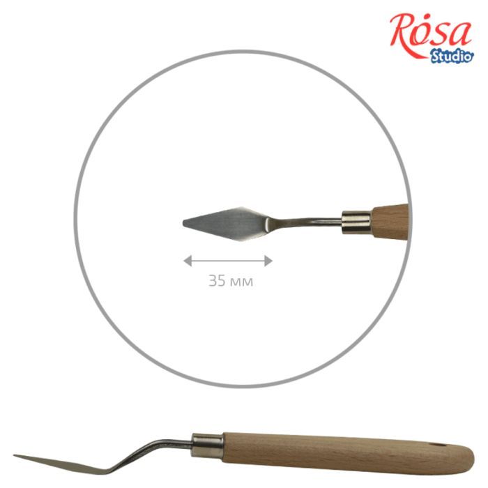 Мастихін Rosa Studio 11916 ромб, довжина 3,5см (6926586612151)