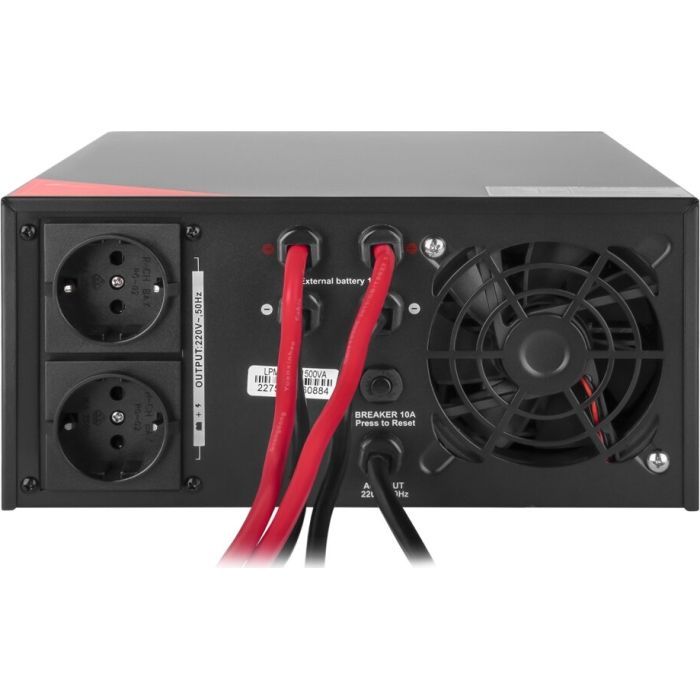 Пристрій безперебійного живлення LogicPower LPM - PSW-1500VA, 1050W, Black (22754) зображення 5