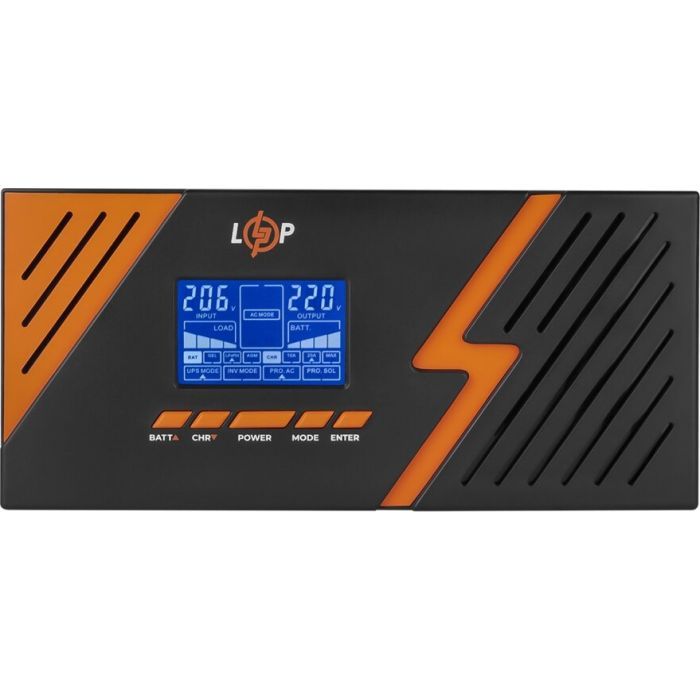 Пристрій безперебійного живлення LogicPower LPM - PSW-1500VA, 1050W, Black (22754) зображення 6