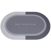 Килимок для ванної Stenson суперпоглинаючий 50 х 80 см овальний сірий (R30940 grey) зображення 3