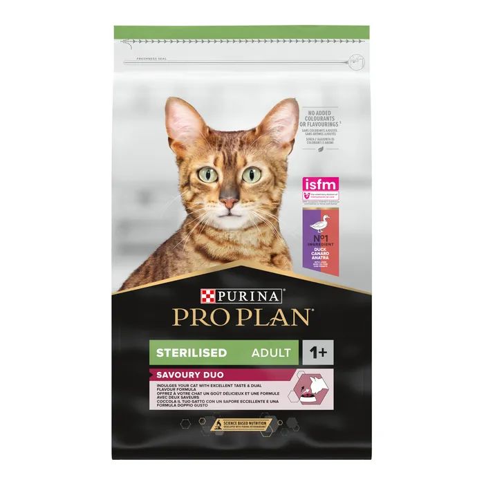 Сухий корм для кішок Purina Pro Plan для стерилізованих/кастрованих з качкою і печінкою 10 кг (7613036732727)