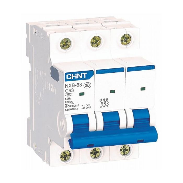 Автоматичний вимикач CHINT NXB-63-3P-C63