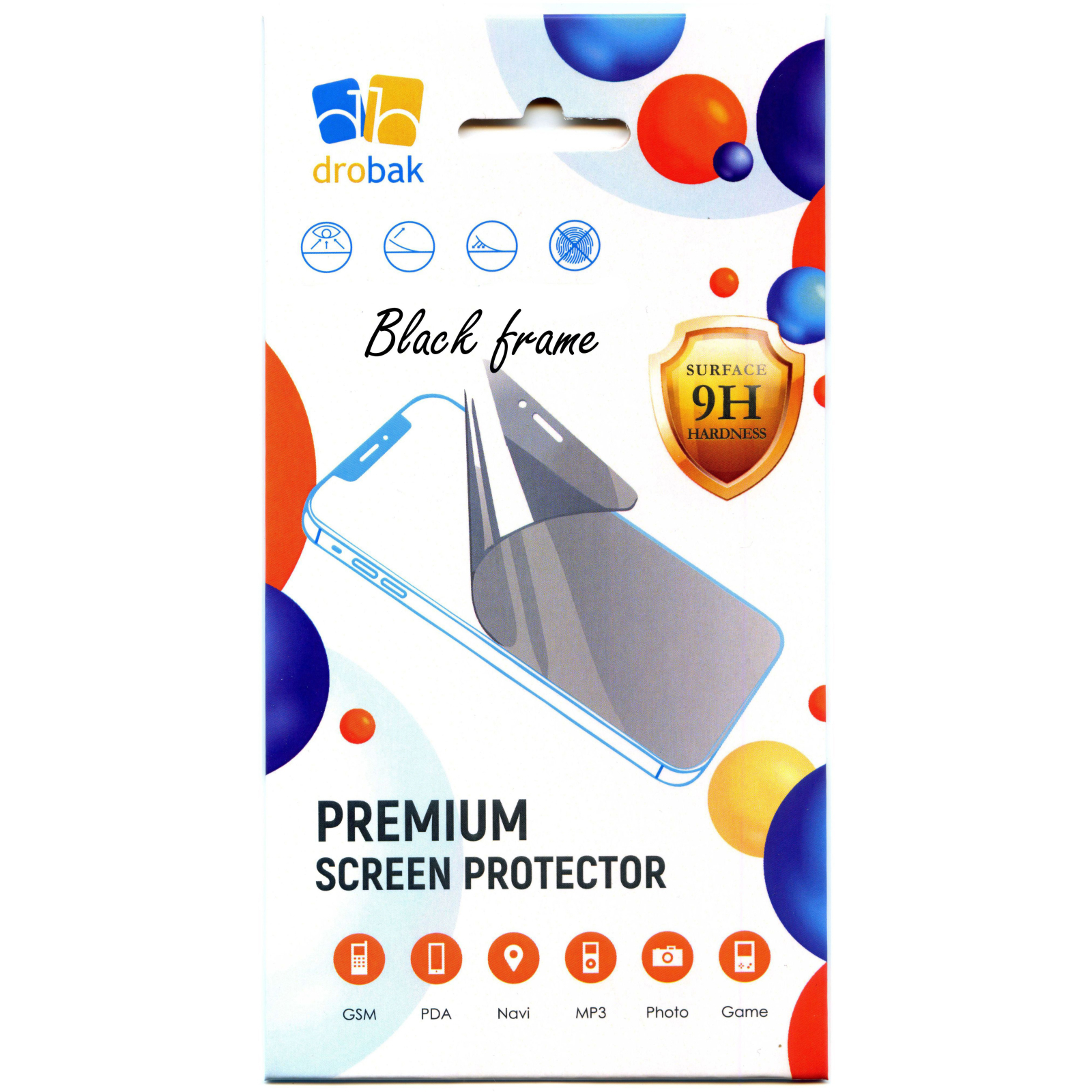 Стекло защитное Drobak Realme С51 Black Frame A+ (535390) изображение 3