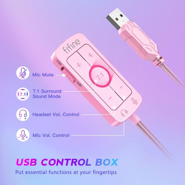 Наушники Fifine H9P Pink (H9P) изображение 5