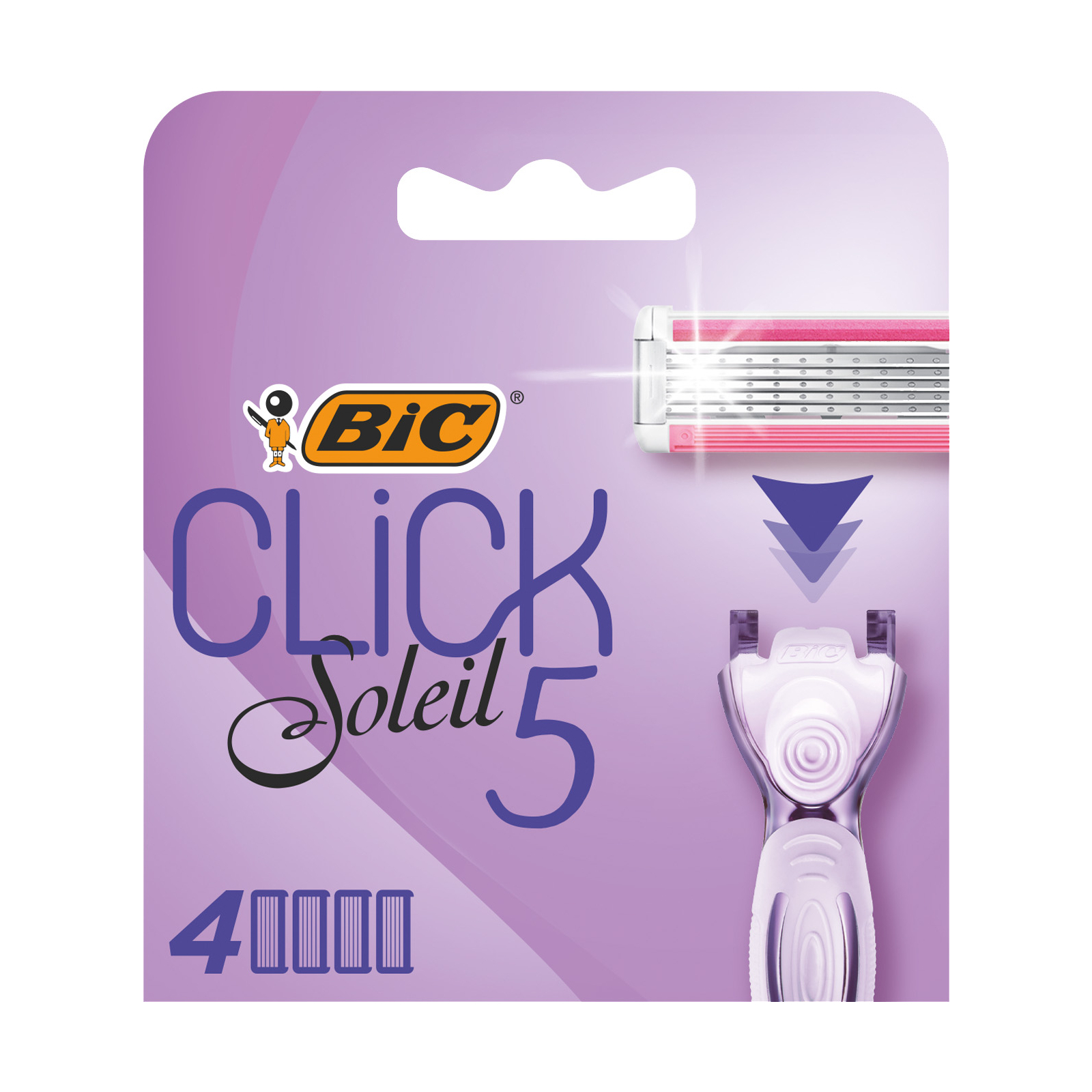 Сменные кассеты Bic Click Soleil 5 4 шт. (3086123680180)