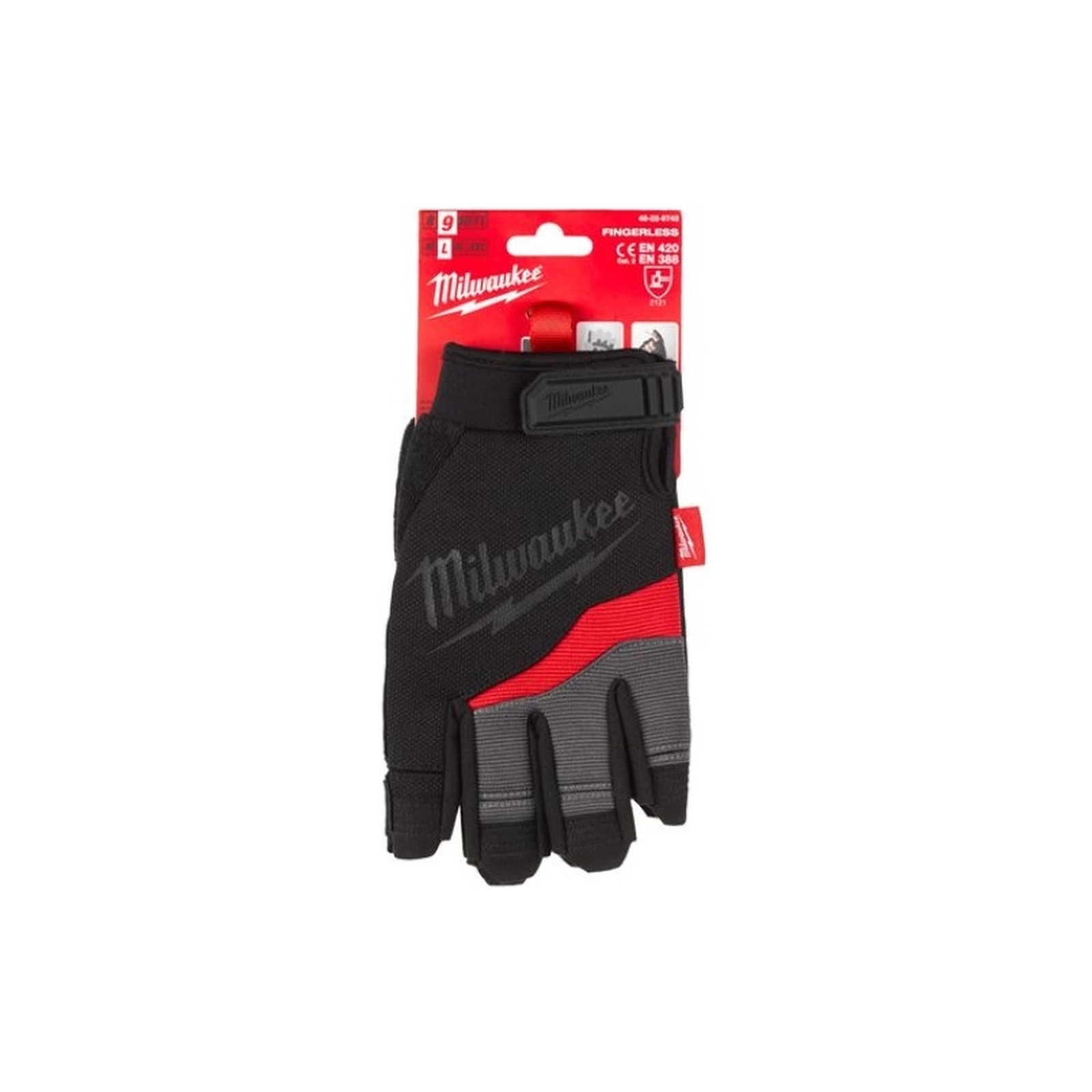 Защитные перчатки Milwaukee безпалі, 9/L (48229742) изображение 3