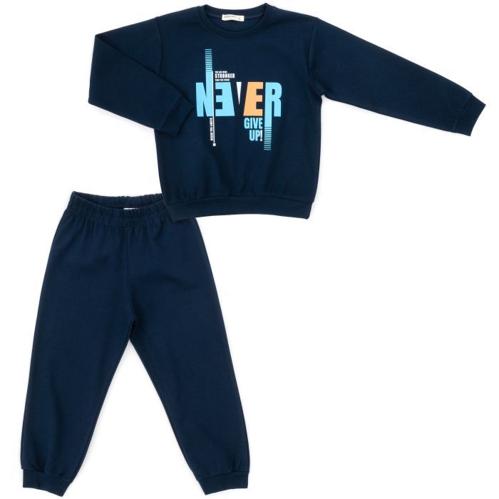 Спортивний костюм дитячий Breeze NEVER GIVE UP (19703-122B-blue)