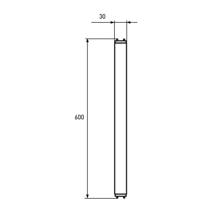 Лампочка Eurolamp T8 скло 9W 6500K (LED-T8-9W/6500(OS)) зображення 3