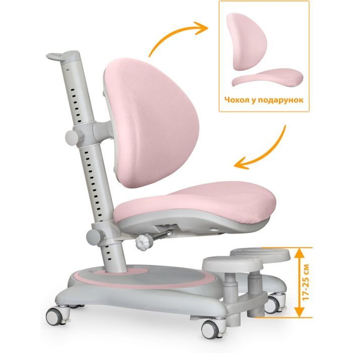Детское кресло Mealux Ortoback Base Pink (Y-508 KP Base) изображение 3