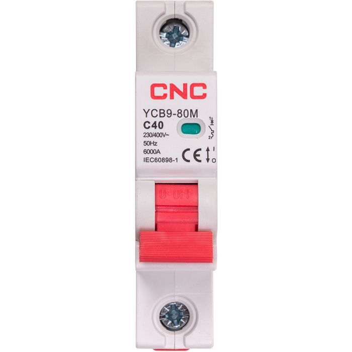 Автоматичний вимикач CNC YCB9-80M 1P C40 6ka (NV821464)