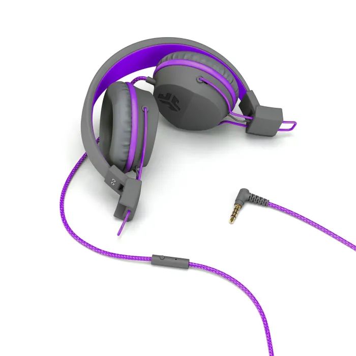 Навушники Jlab JBuddies Studio Kids Wired Graphite/Blue (IEUHJKSTUDIORGRYBLU6) зображення 3
