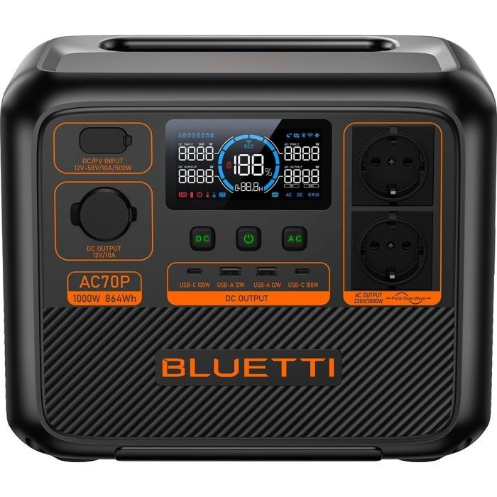 Зарядна станція BLUETTI AC70P 1000W (AC70P) зображення 2